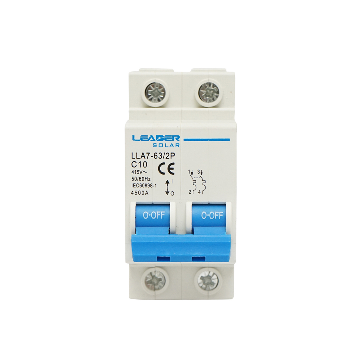 Siguranta automata tip intrerupator 2P-10A-415VAC Leader