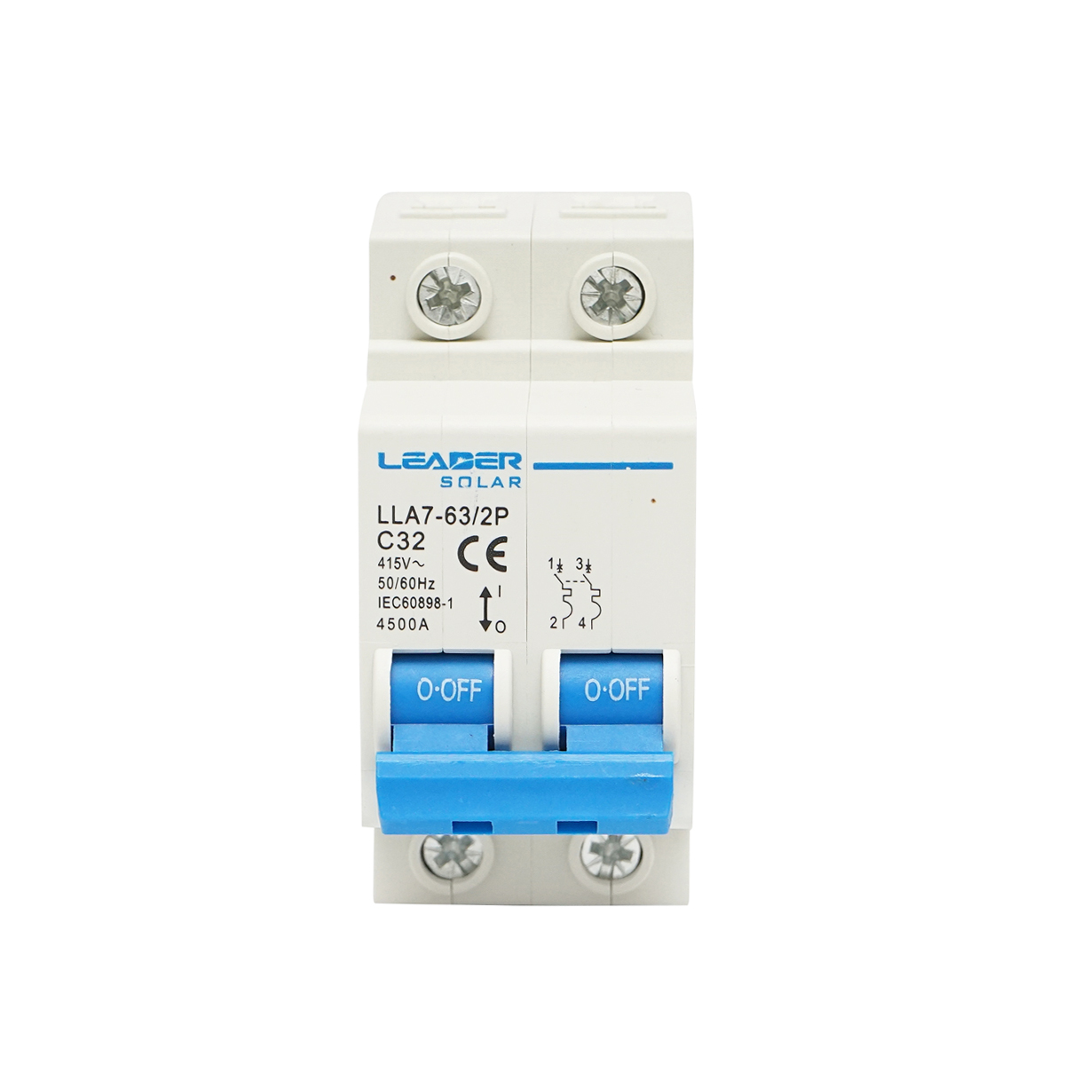 Siguranta automata intrerupator MCB 2P 32A 400V AC FTB6-63