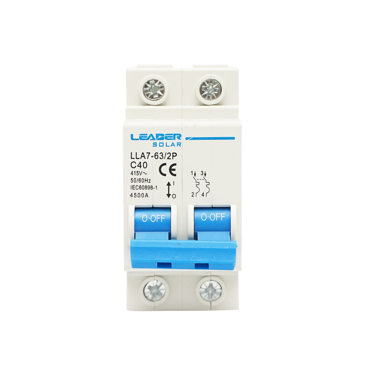 Siguranta automata tip intrerupator 2P-40A-415VAC Leader