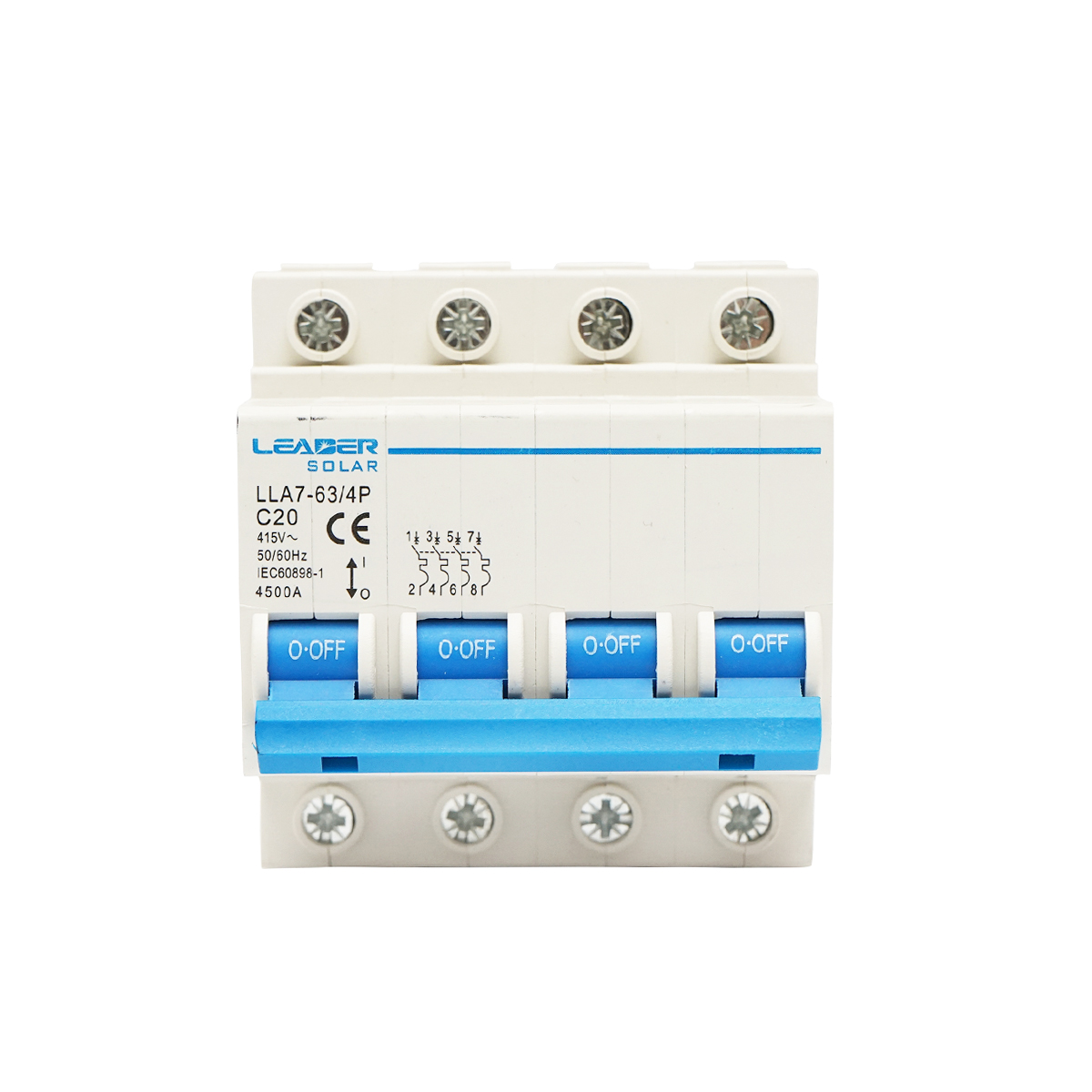 Siguranta automata tip intrerupator 4P-20A-415VAC Leader