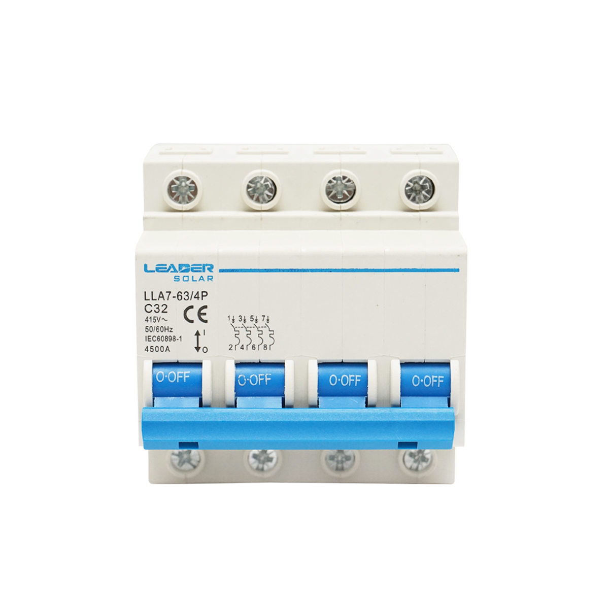 Siguranta automata tip intreruptor 4P-32A-415VAC Leader
