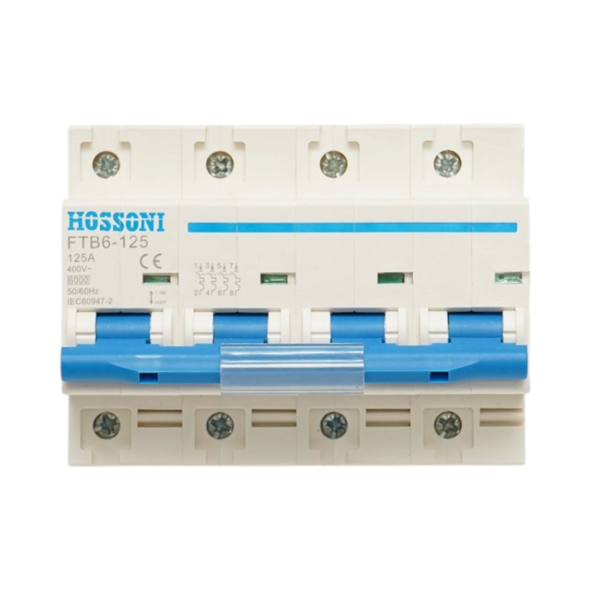 Siguranta automata intrerupator MCB 4P 125A 400V AC FTB6-125