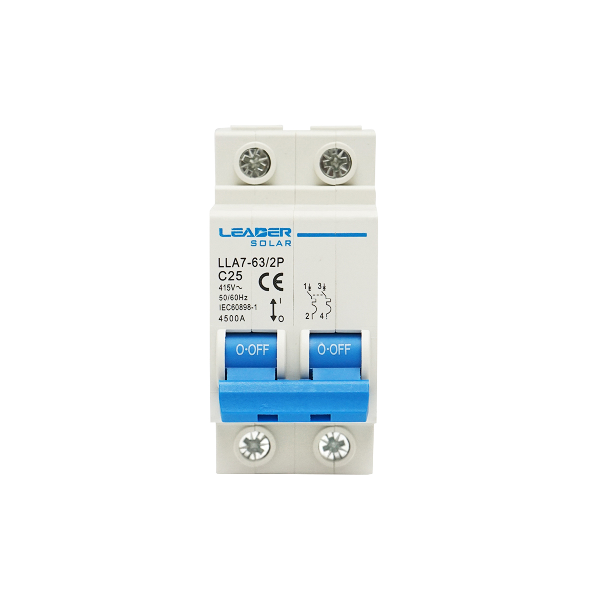 Siguranta automata tip intreruptor 2P-32-25A-415VAC Leader