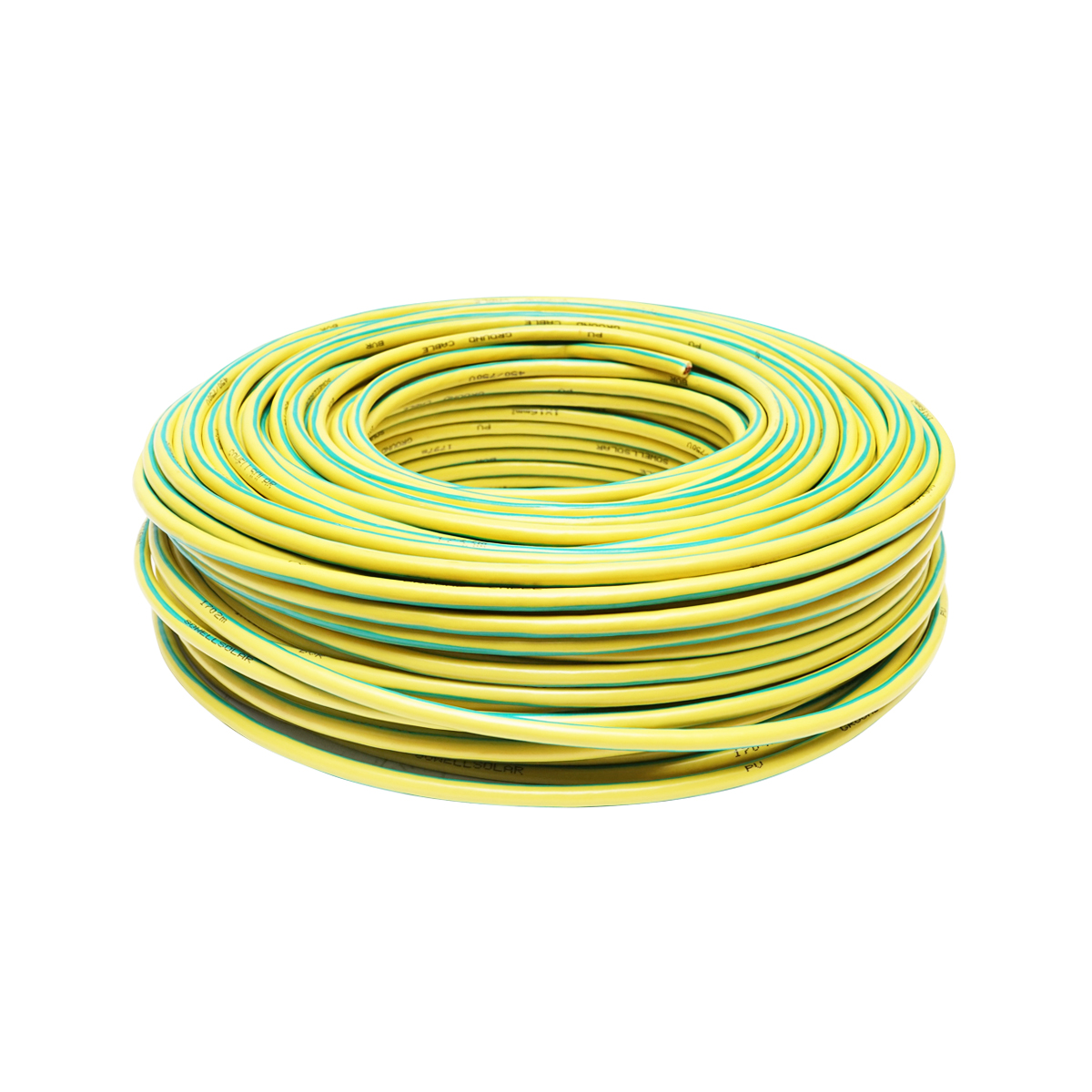 Cablu impamantare din cupru, 100m pentru panouri solare MYF 1x16mm, 450/750V verde galben