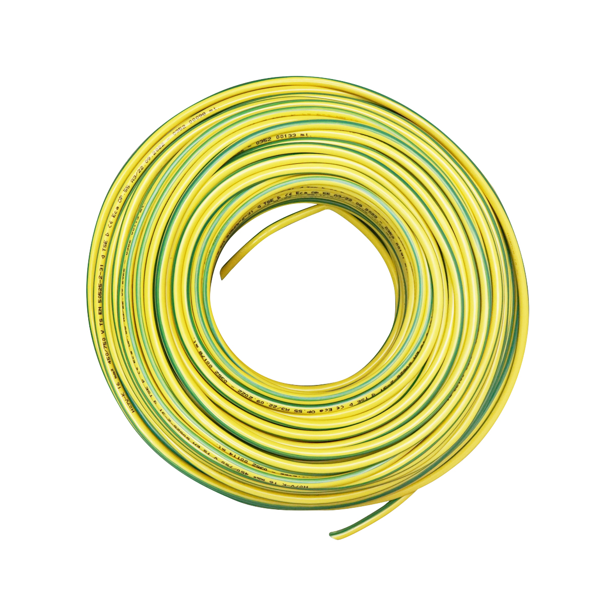 Cablu impamantare din cupru, 25m pentru panouri solare MYF 1x16mm, 450/750V verde galben – imagine 2