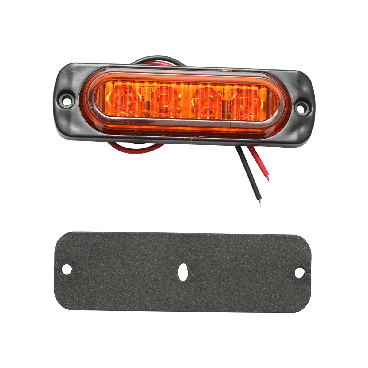Lampa LED laterala de gabarit galbena 12-24V FR1271 Breckner Germany – imagine 2
