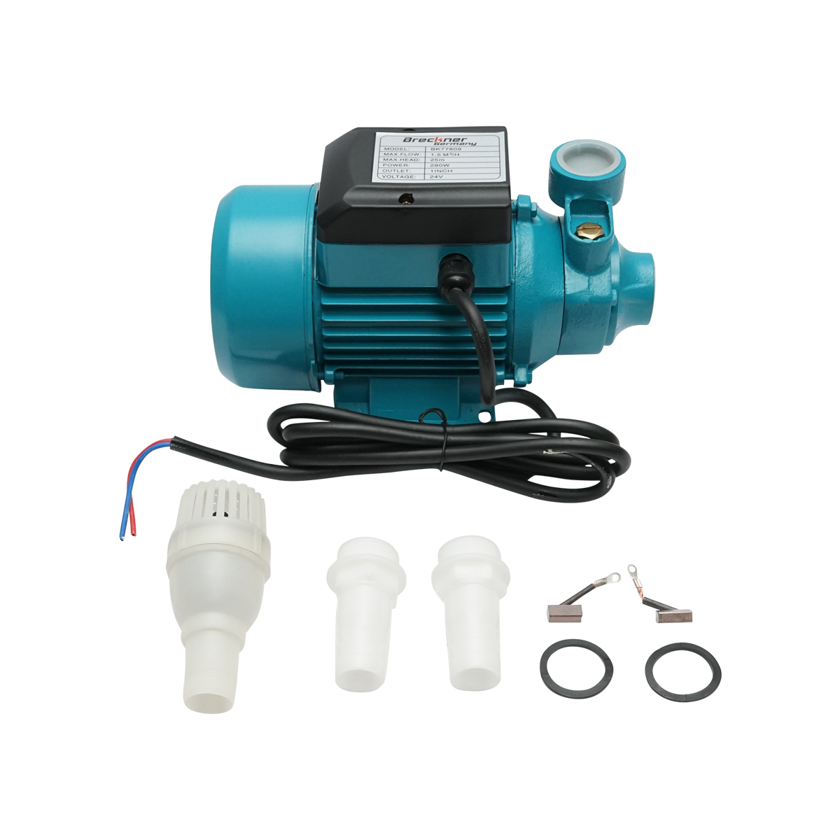 Pompa apa de suprafata 280W, 24V debit 1,5m3/h pentru panou solar fotovoltaic Breckner Germany