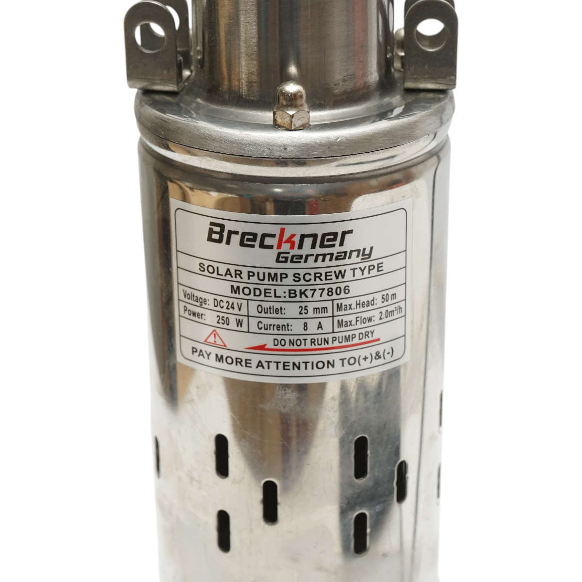 Pompa apa submersibila D80mm, 250W, 24V, 2m3/h pentru panou solar fotovoltaic Breckner Germany – imagine 4