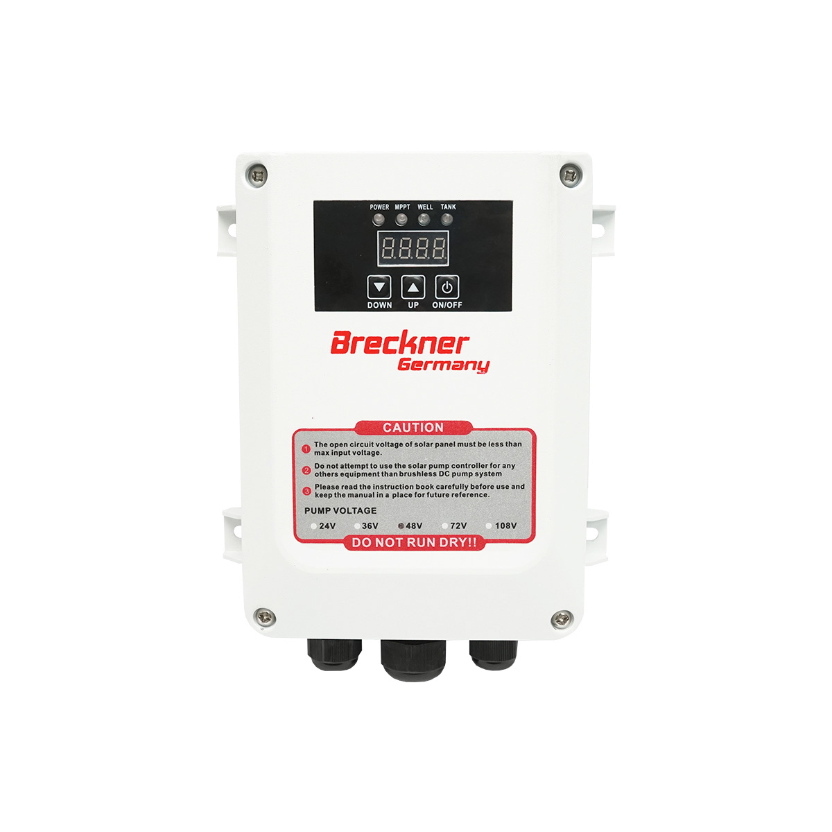 Pompa apa submersibila 600W, 48V debit 3.5m3/h, D75mm cu controller pentru panou solar fotovoltaic Breckner Germany – imagine 7