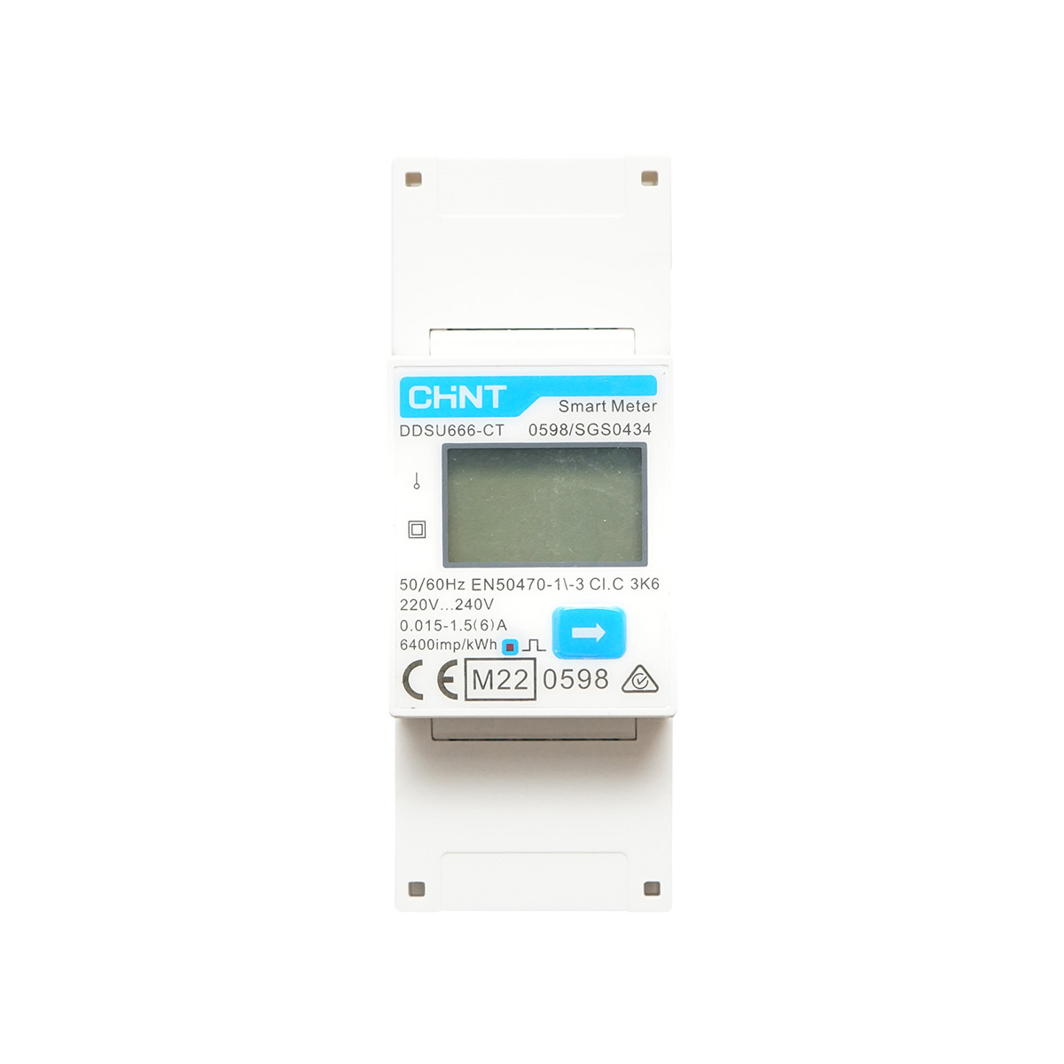 Smart Meter 220V Solax DDSU666-CT cu transformator de curent Split Core 200A/5A pentru invertor monofazic Chint