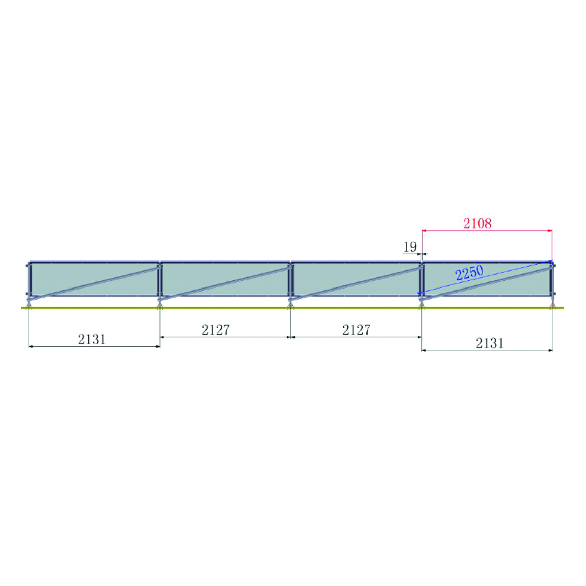 Sistem complet montare pe beton pentru 4 panouri solare fotovoltaice cu unghi 30 grade Breckner Germany – imagine 3