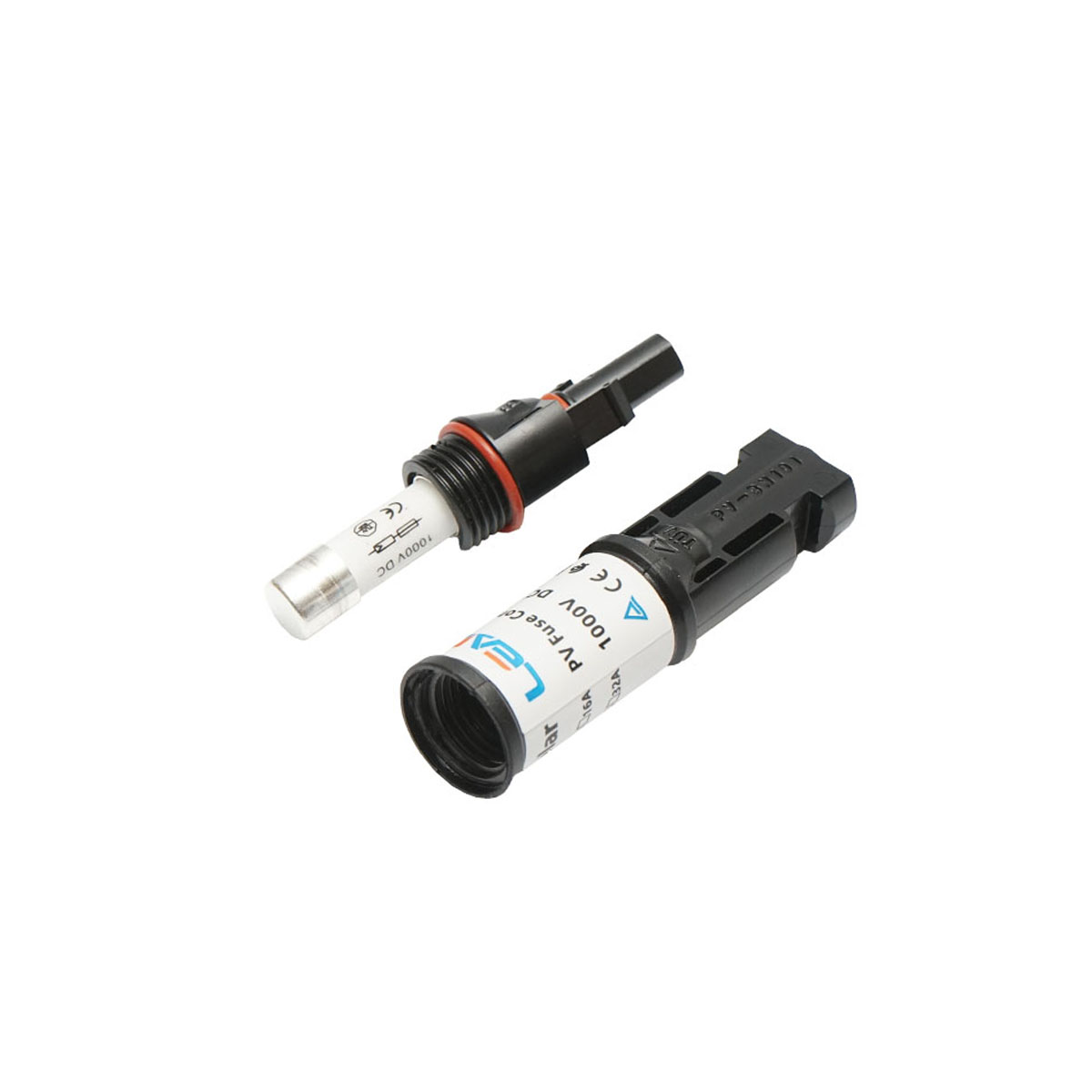 Conector MC4 cu siguranta fuzibila 10x38mm, 20A, 1500V DC pentru sisteme solare fotovoltaice IP67 Leader – imagine 6