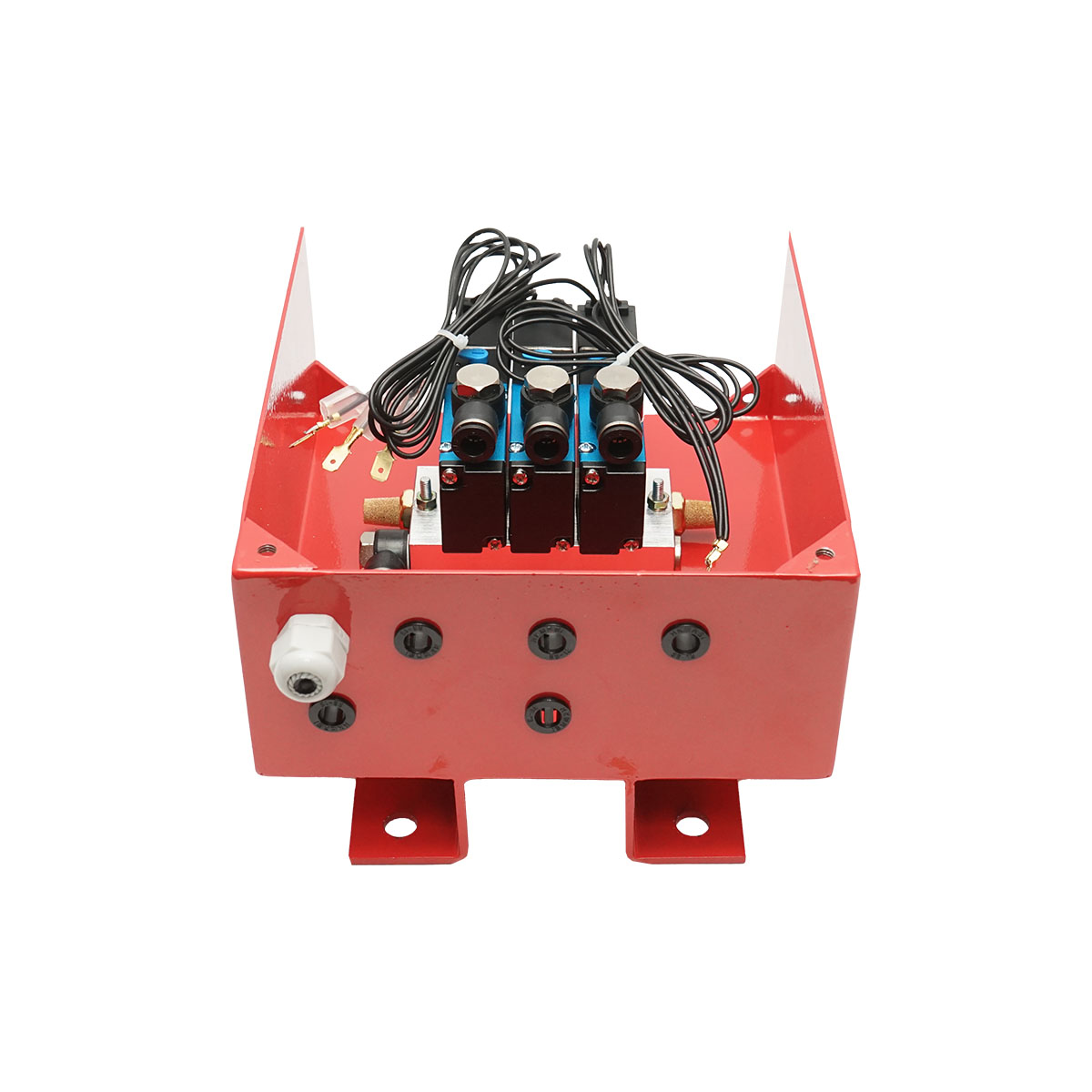 Caseta cu 3 electroventile pentru reductor Tractor Forestier 12V