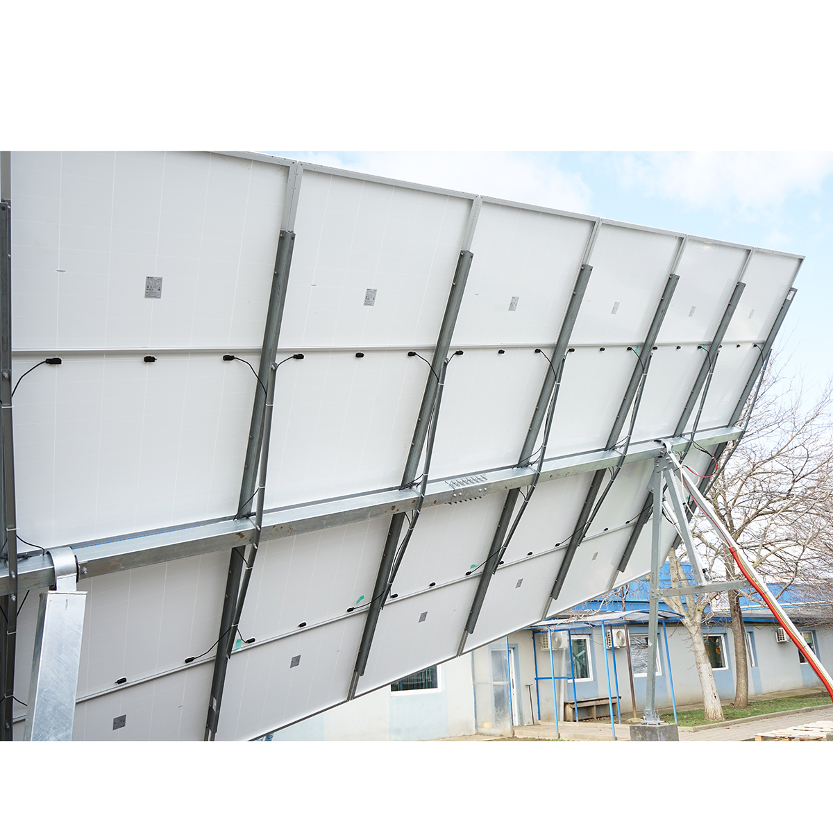 Sistem complet montare, structura tracker solar automat 9 KW, est-vest 16 panouri de 570W Breckner Germany – imagine 7