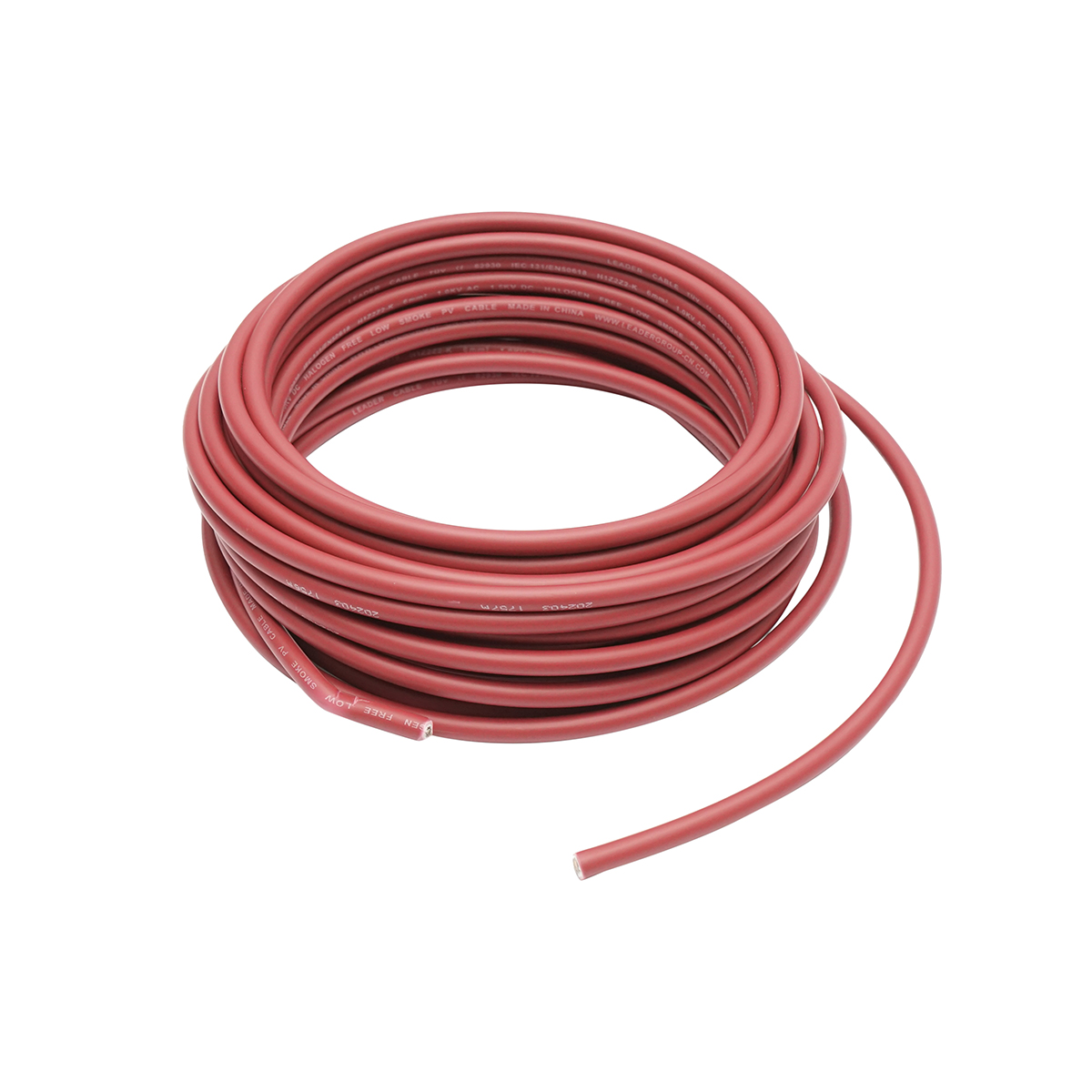 Rola cablu panou solar 6mmx10m rosu 1.5KV, H1Z2Z2-K Leader