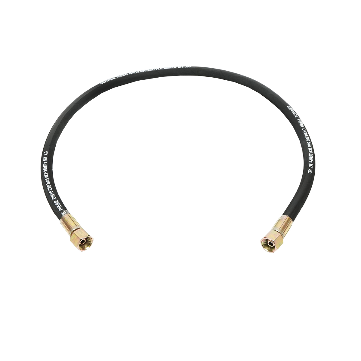 Furtun presiune 2SN DN10 sertizat cu capete fixate hidraulic L=1200mm M20 – imagine 2