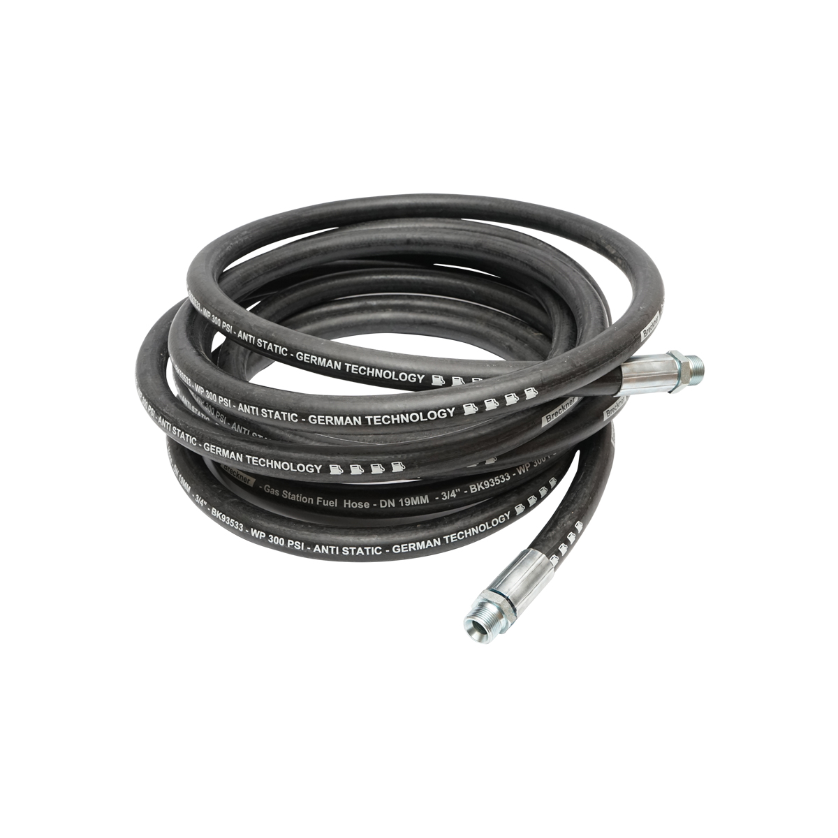 Furtun presiune 10M cu nipluri 3/4 pentru pompa transfer motorina Breckner Germany