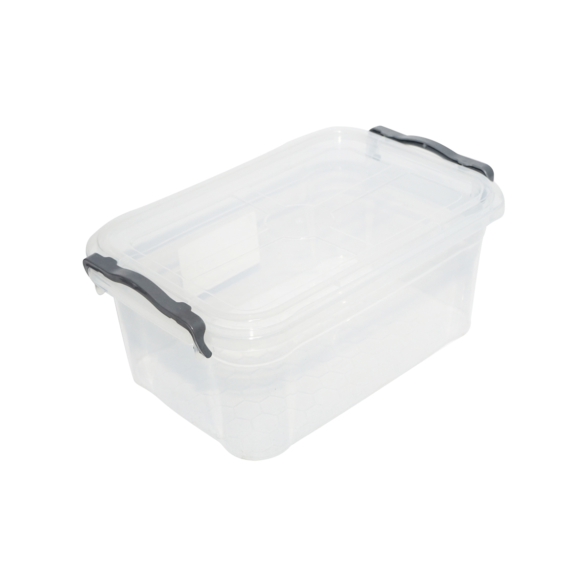 Cutie depozitare 10L cu capac din plastic, transparenta 360x240x150mm – imagine 4
