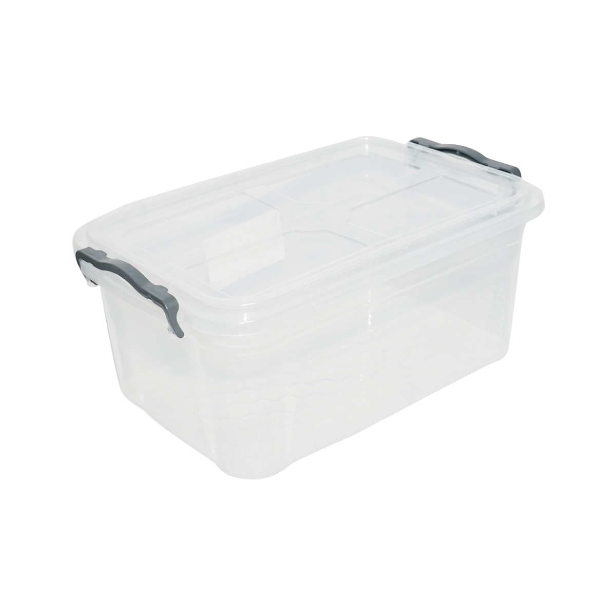 Cutie depozitare 15L cu capac din plastic, transparenta 280x430x175mm – imagine 3