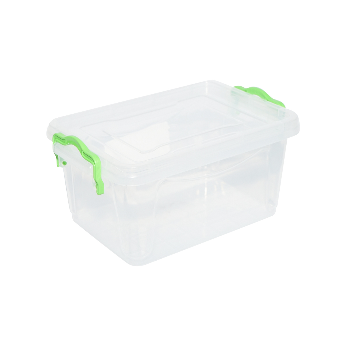Cutie depozitare 1.5L cu capac din plastic, transparenta 210x140x100mm – imagine 2