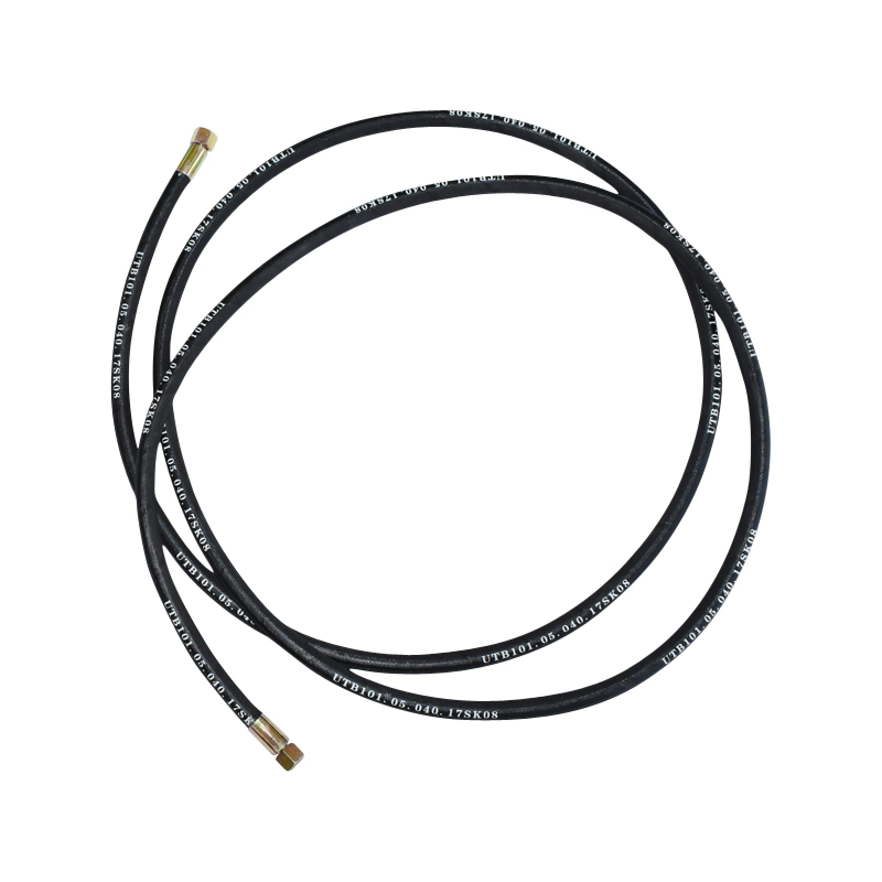 Furtun presiune 2SN DN10 sertizat cu capete fixate hidraulic L = 4000 mm (Reductie M20X20)