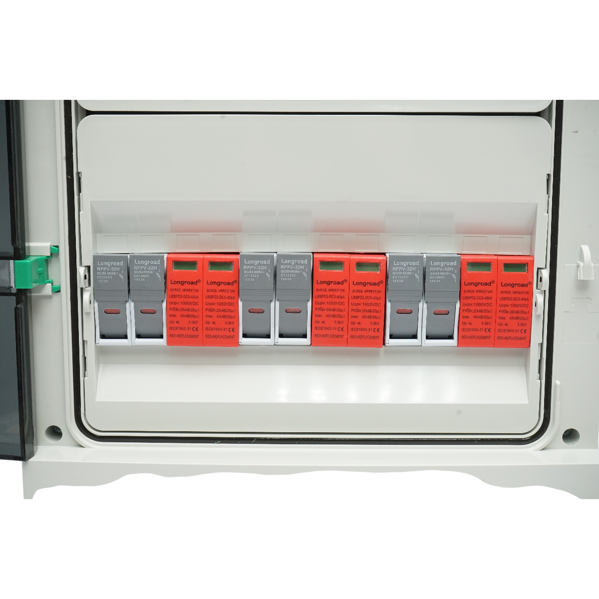 Tablou sigurante de protectie echipat 380V pentru sisteme fotovoltaice 10-20KW DC/AC cu 4 siruri/stringuri – imagine 7
