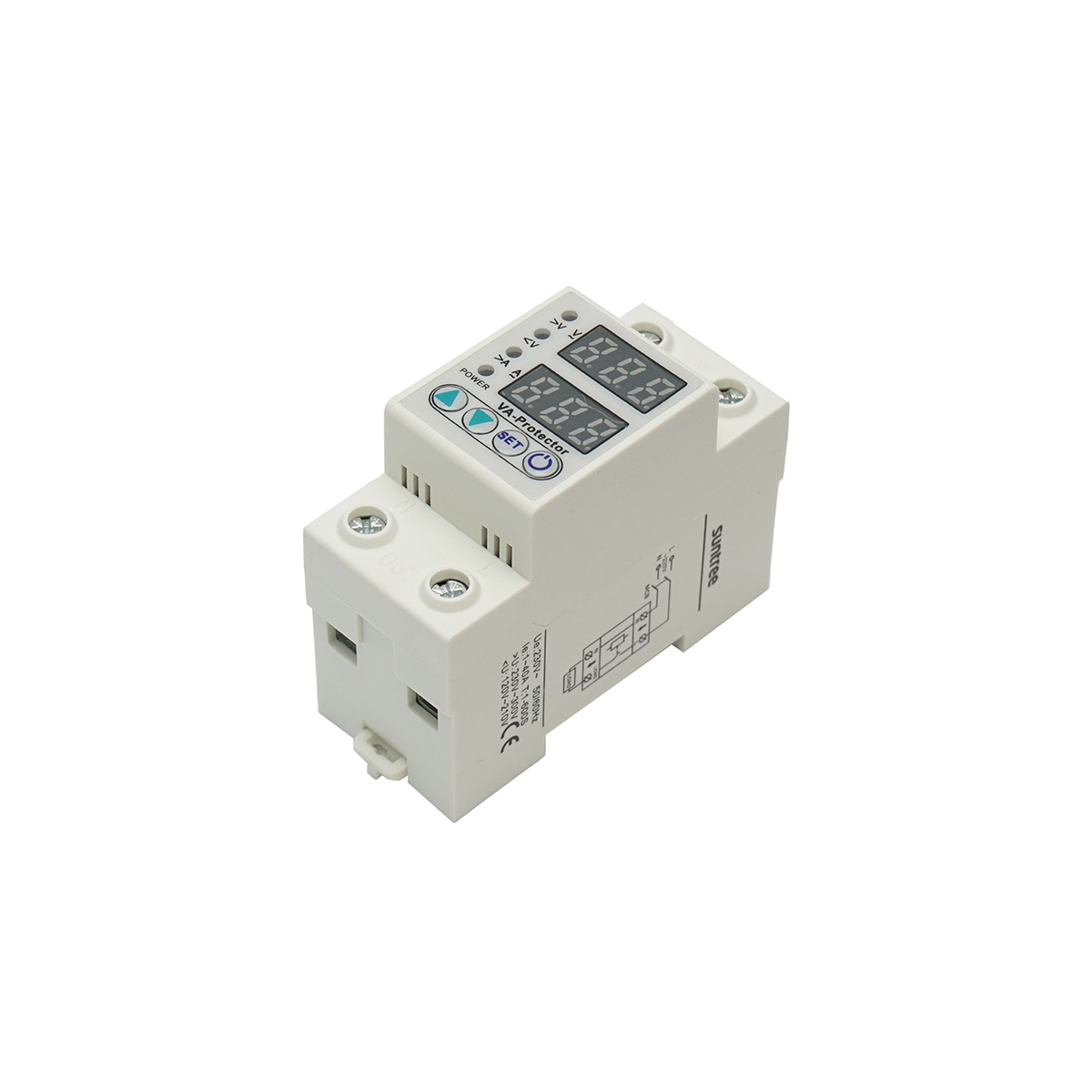 Releu digital 40A pentru monitorizare si protectie subtensiune, supratensiune 220V, LDVP1-40A – imagine 4