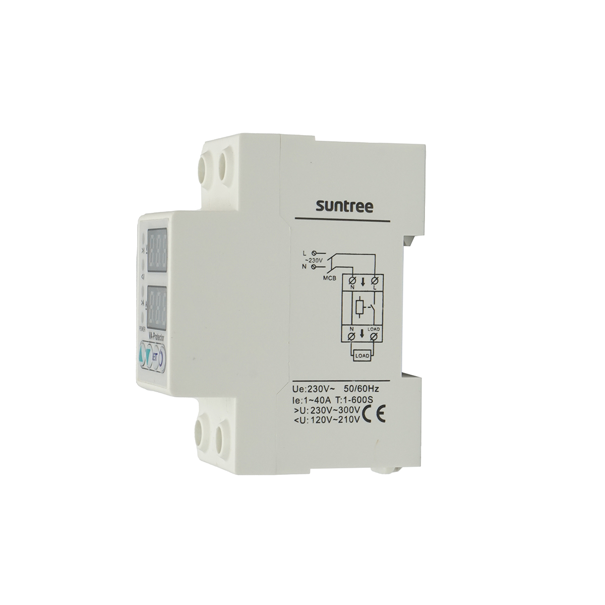 Releu digital 40A pentru monitorizare si protectie subtensiune, supratensiune 220V, LDVP1-40A – imagine 5