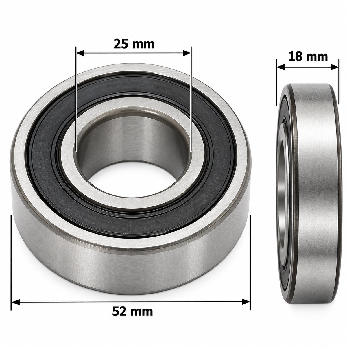 Rulment 2205 2RS 25x52x18mm – imagine 2