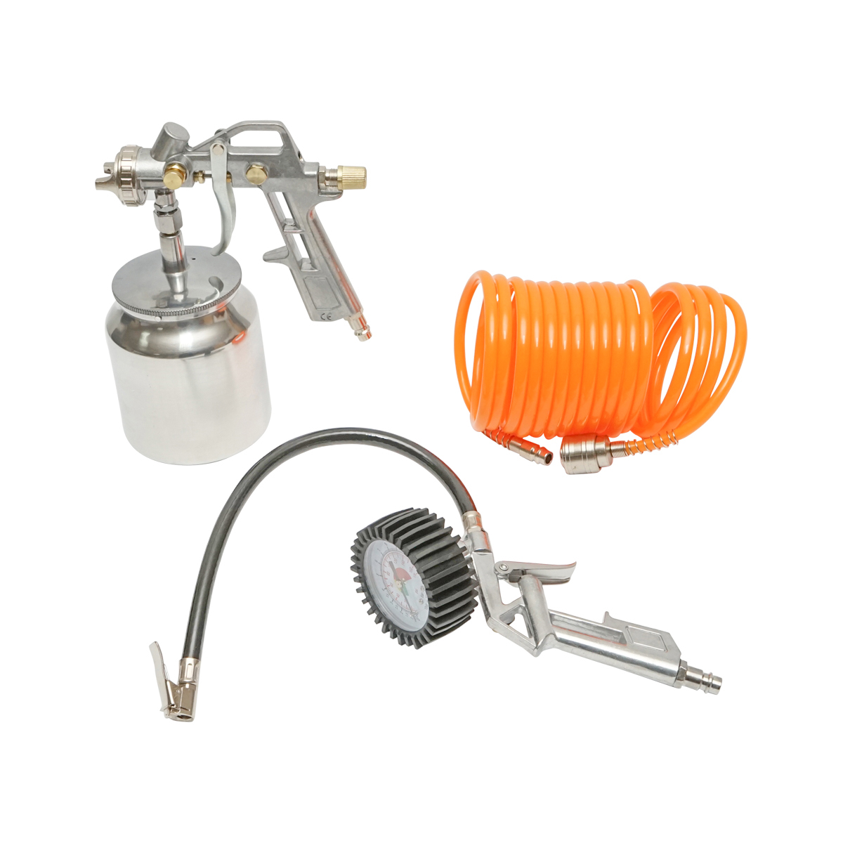 Set 3 piese aer comprimat vopsit, umflat