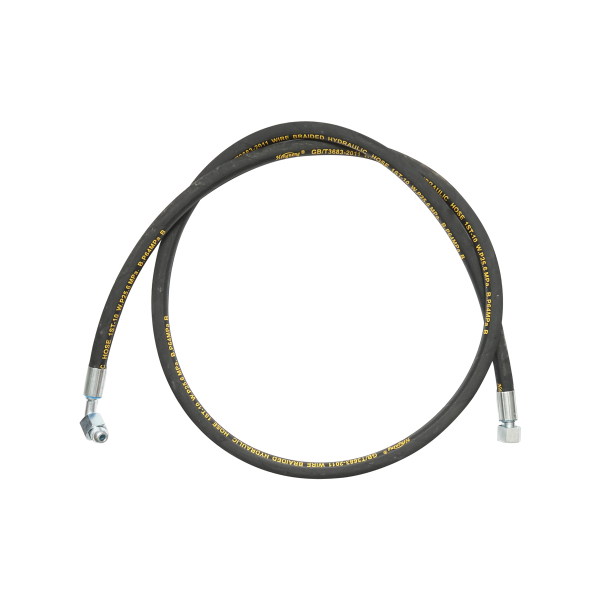 Furtun presiune DN10 sertizat cu armaturi 2000mm M20x1,5 90 grade, M20x1,5 Breckner Germany – imagine 2