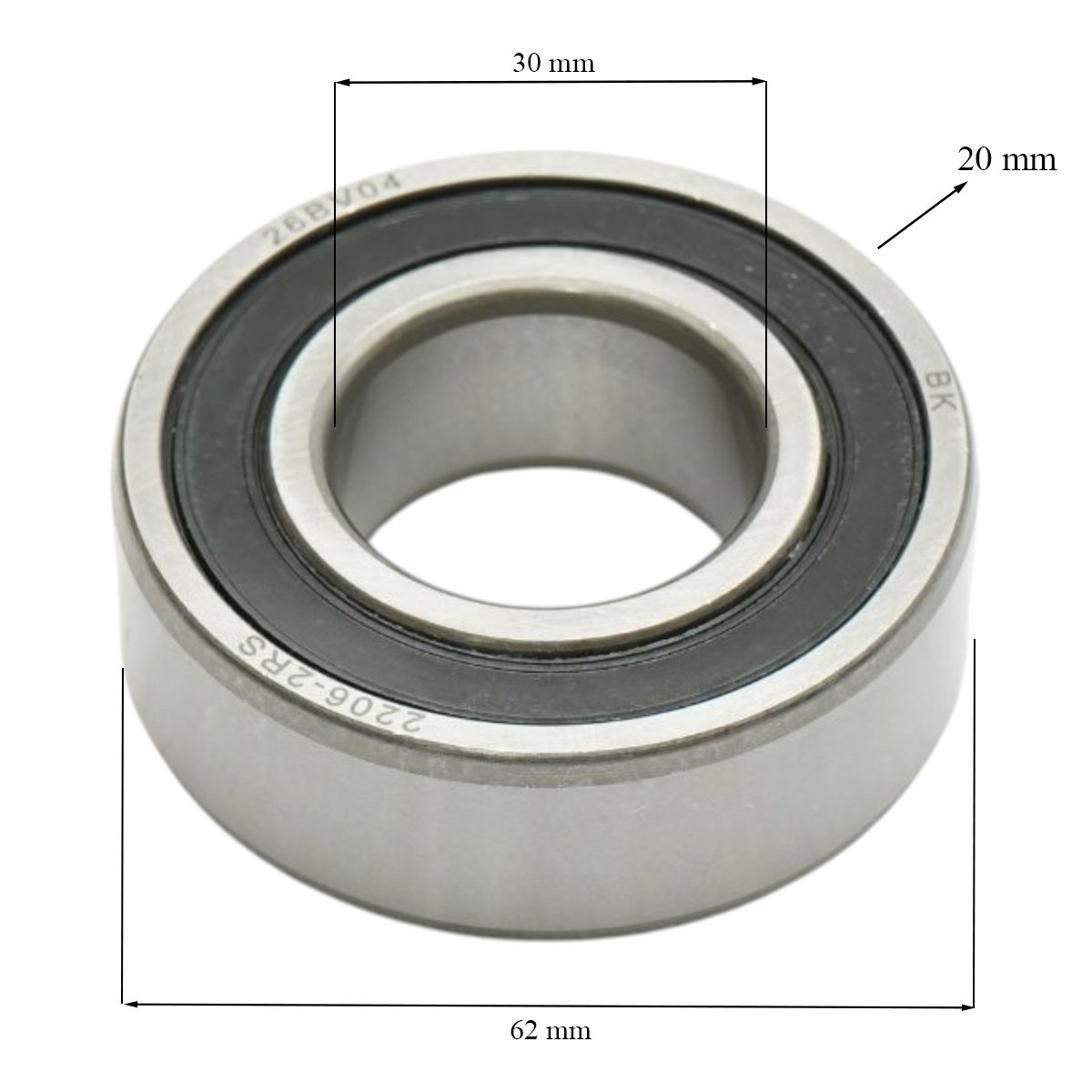 Rulment 2206 2RS 30x62x20mm – imagine 2