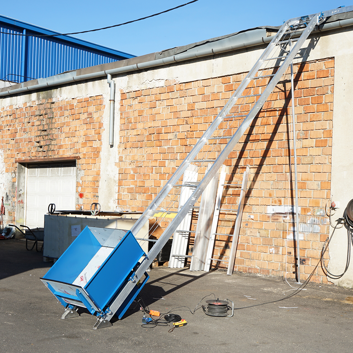 Lift pentru panouri solare, 19m, 200kg, cu telecomanda 220V – imagine 9