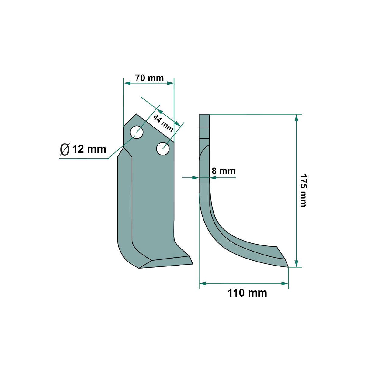 Cutit stanga freza Baisan BSN 160, 180, 200, 220 – imagine 5