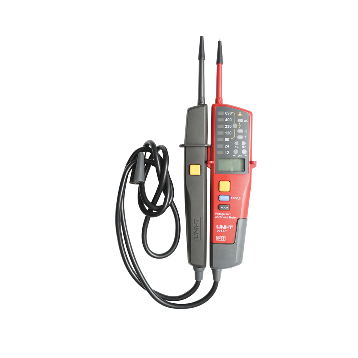 Tester tensiune digital AC/DC cu 6 functii 12-690V UT18C, UNI-T