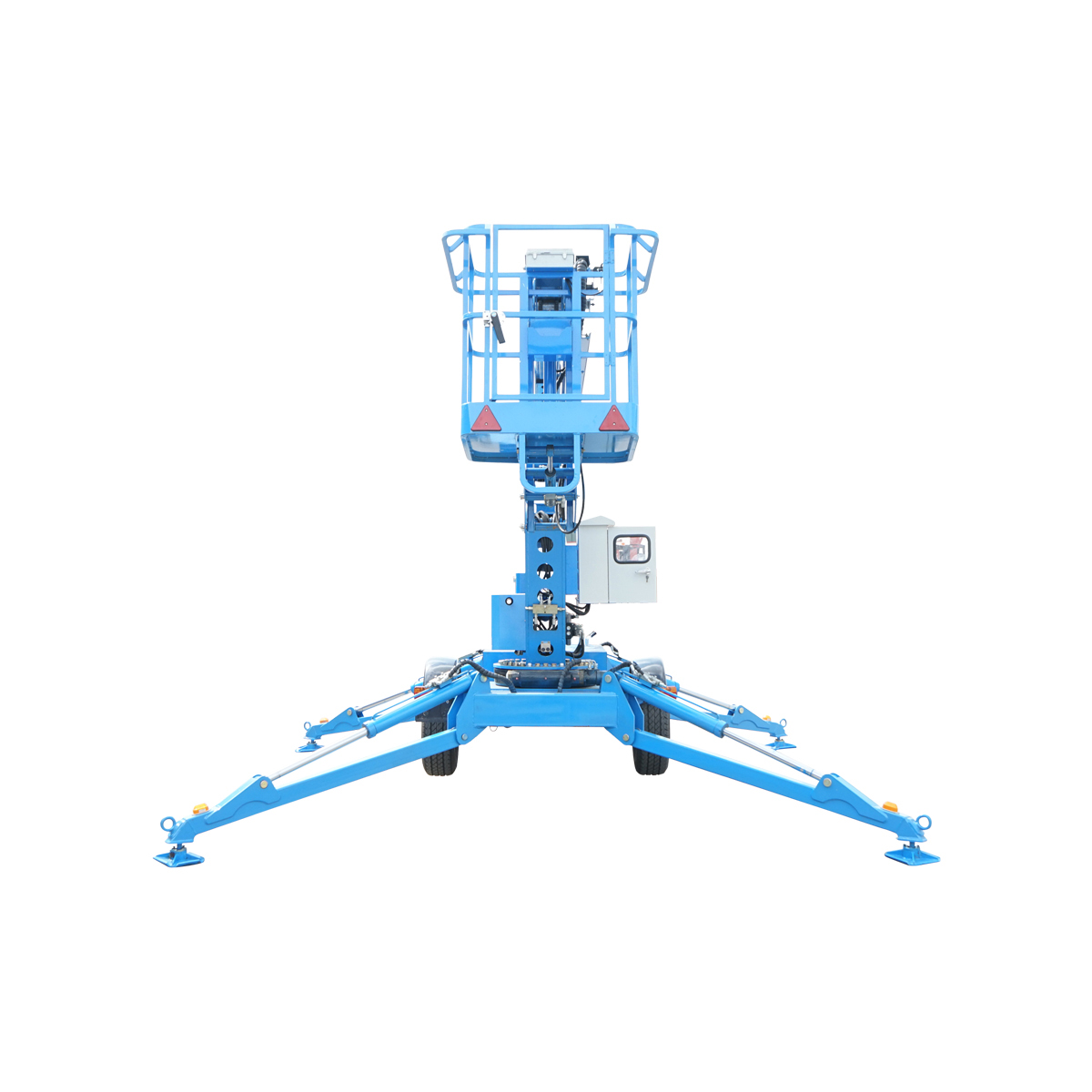 Platforma/nacela pentru lucru la inaltime tip remorca 16m, 200Kg cu telecomanda motor benzina – imagine 2
