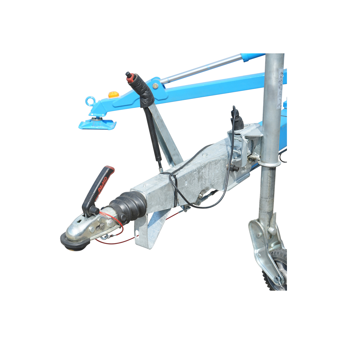 Platforma/nacela pentru lucru la inaltime tip remorca 16m, 200Kg cu telecomanda motor benzina – imagine 4
