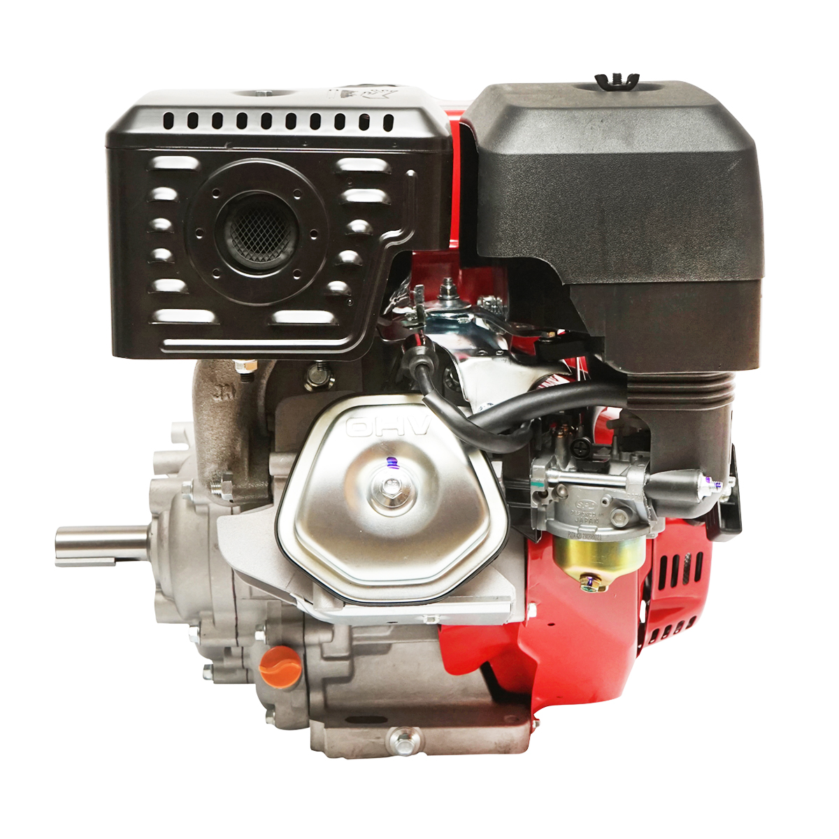 Motor pe benzina 13CP, 4 timpi, ax cu pana 25mm pornire cheie/sfoara, reductor priza Breckner Germany – imagine 5