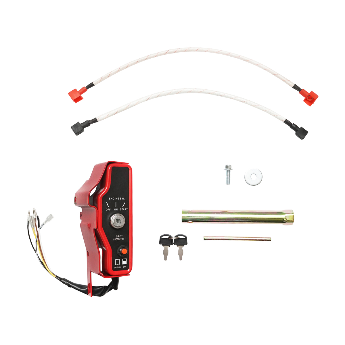 Motor pe benzina 13CP, 4 timpi, ax cu pana 25mm pornire cheie/sfoara, reductor priza Breckner Germany – imagine 8