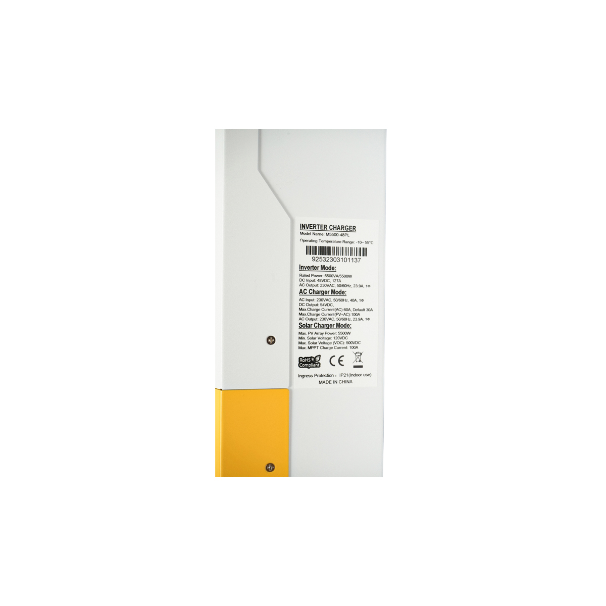 Invertor solar hibrid 5.5kW OFF-GRID M5500-48PL, 100A, cu functie paralel Breckner Germany – imagine 6
