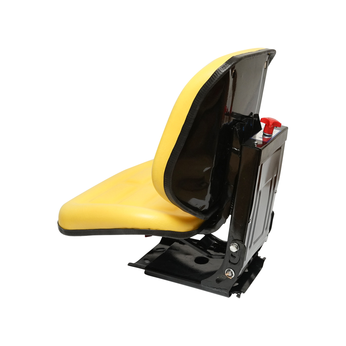 Scaun universal galben cu reglaj triplu si amortizor pentru tractor U-445 – imagine 2