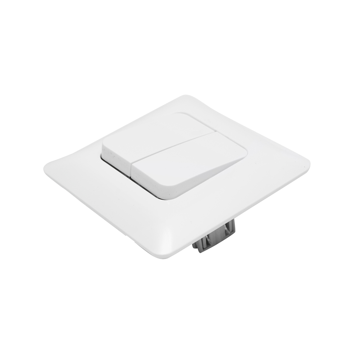 Intrerupator alb dublu ST 220V - 250V, 10A incastrat – imagine 4