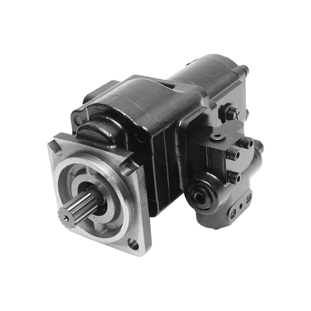 Pompa hidraulica dubla 80L/min pentru JCB cod OEM 20/925592, 20/925357, 20/925308