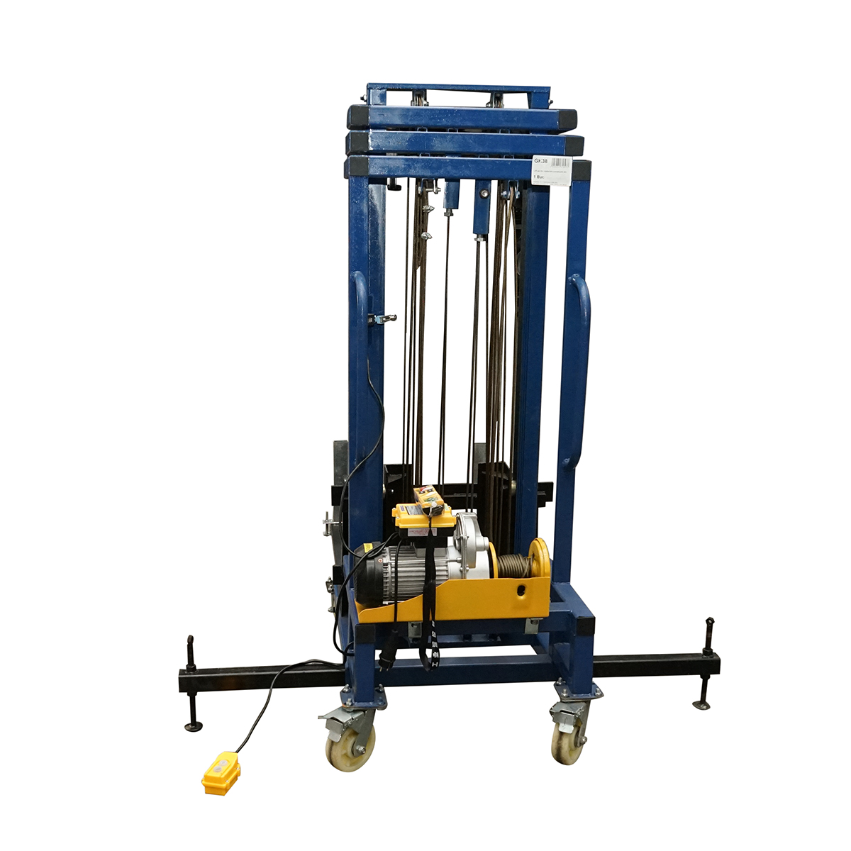 Lift electric pentru materiale constructii inaltime max 4m, 300Kg cu telecomanda – imagine 6