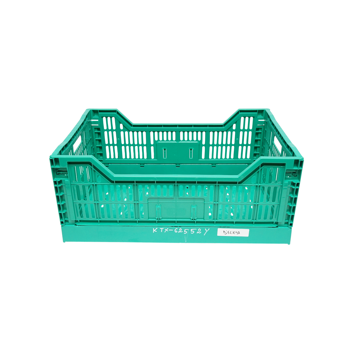 Lada, cutie plastic pliabila 595x395x250mm, verde pentru depozitare