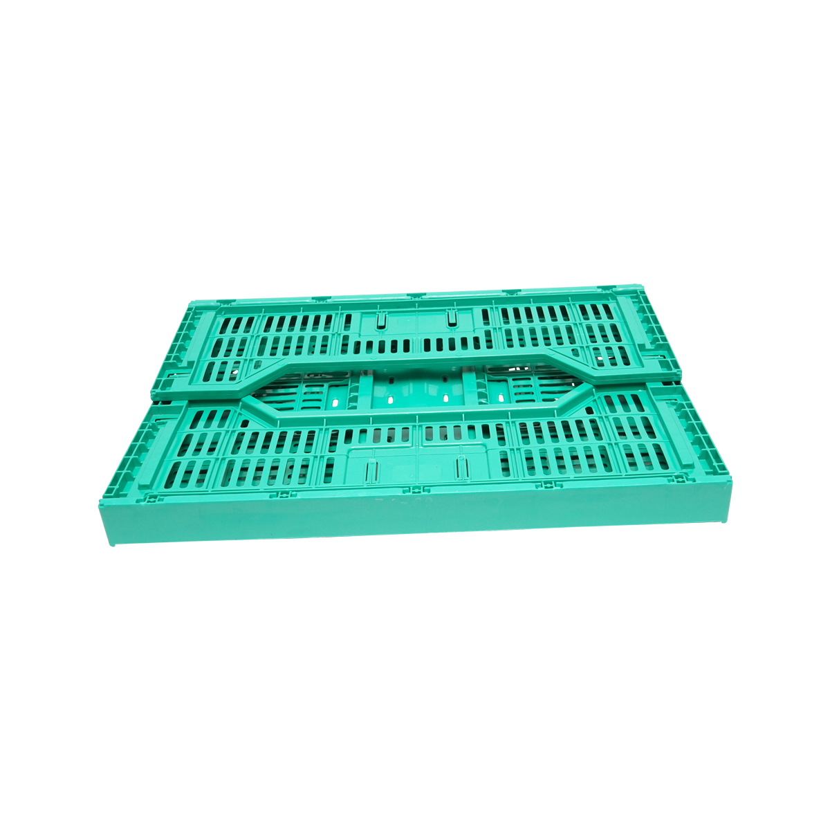 Lada, cutie plastic pliabila 595x395x250mm, verde pentru depozitare – imagine 2