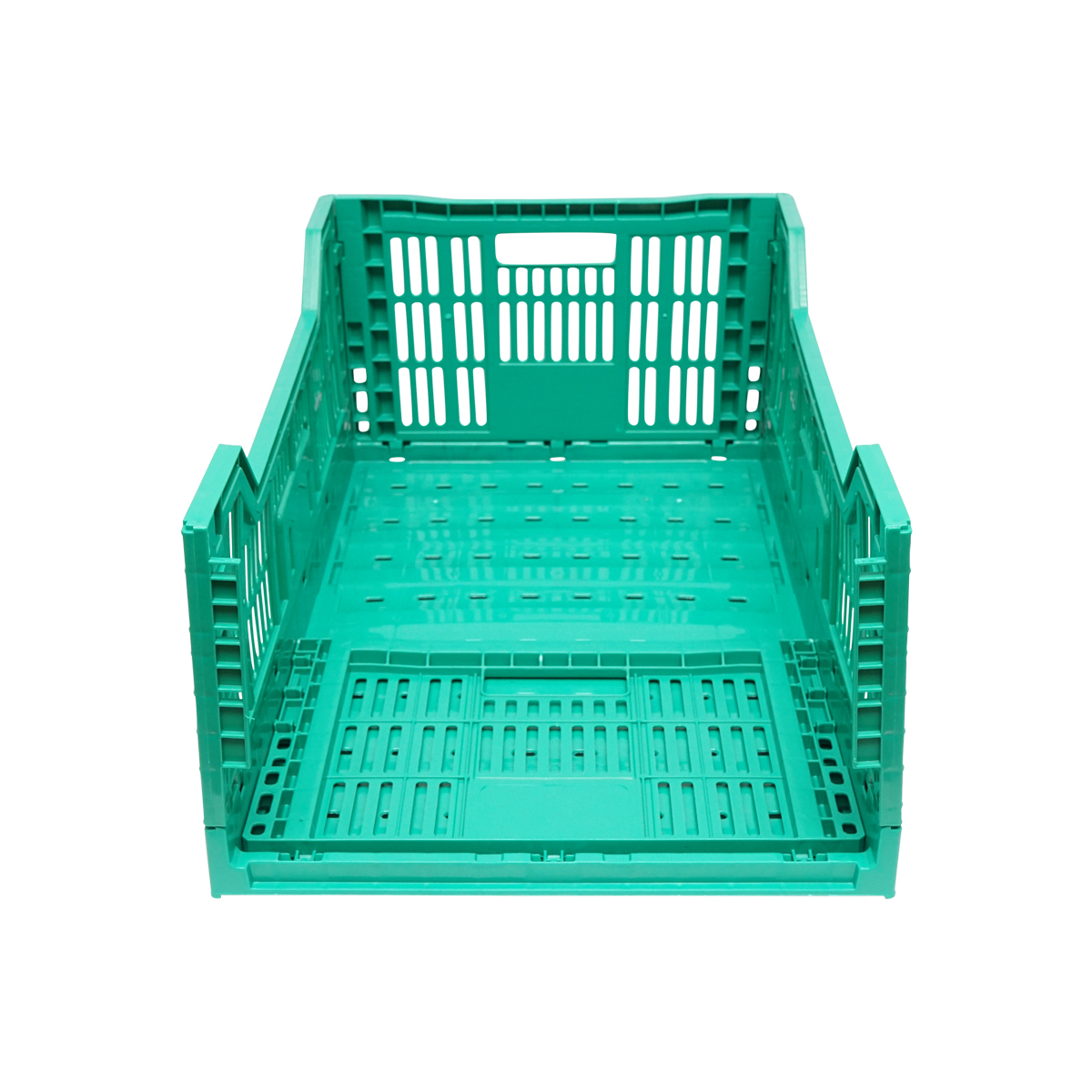Lada, cutie plastic pliabila 595x395x250mm, verde pentru depozitare – imagine 5