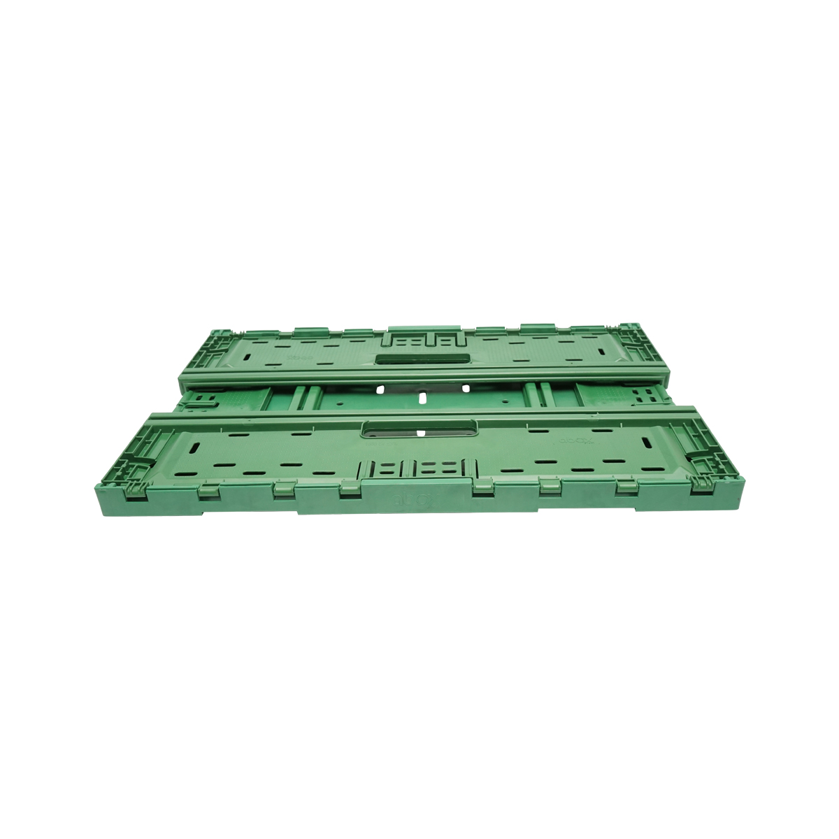Lada, cutie plastic pliabila 595x385x185mm, verde pentru depozitare – imagine 2