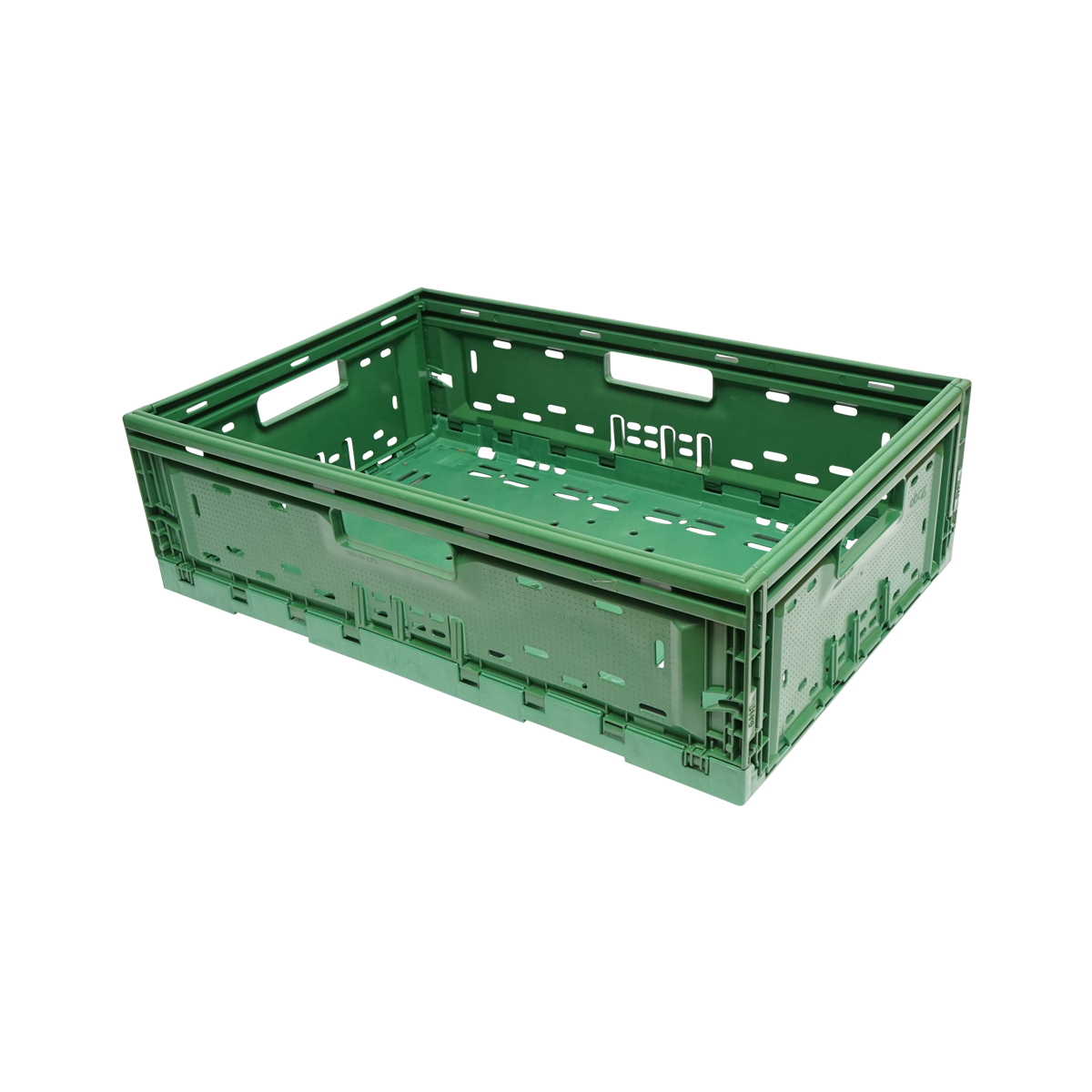 Lada, cutie plastic pliabila 595x385x185mm, verde pentru depozitare – imagine 4