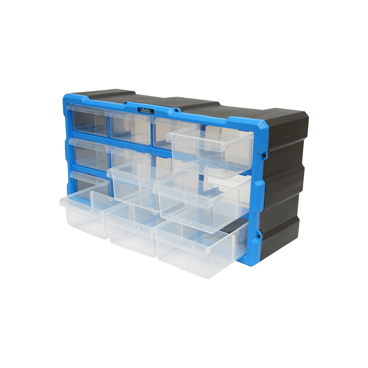 Cutie depozitare albastra din plastic modulara, 12 sertare 497x157x250mm Breckner Germany – imagine 5